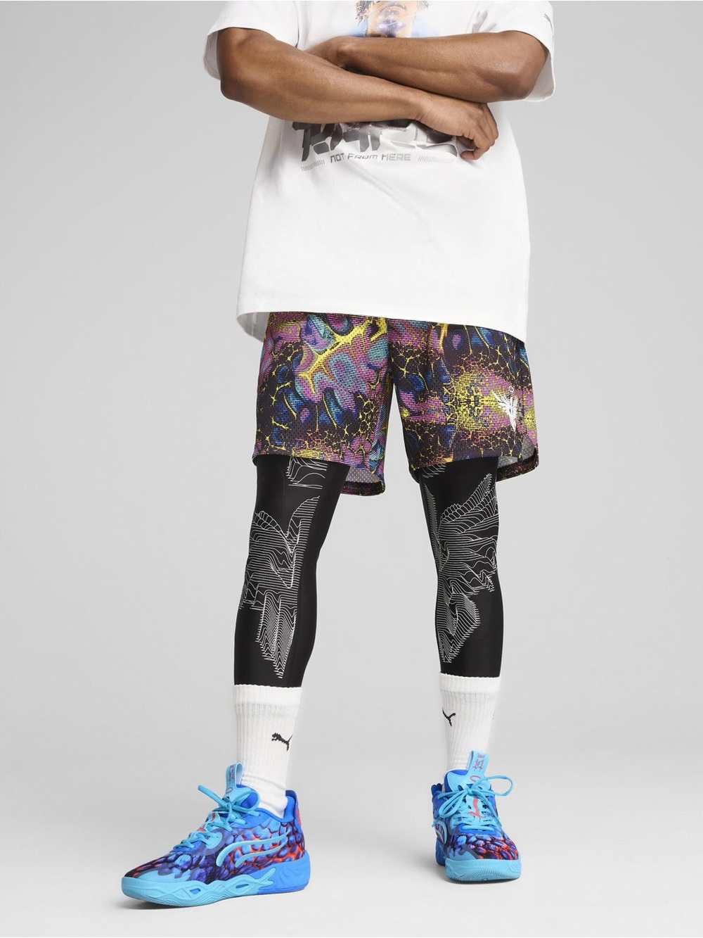 Puma | Alien Skins 2 in 1 Basketball Tights/Shorts